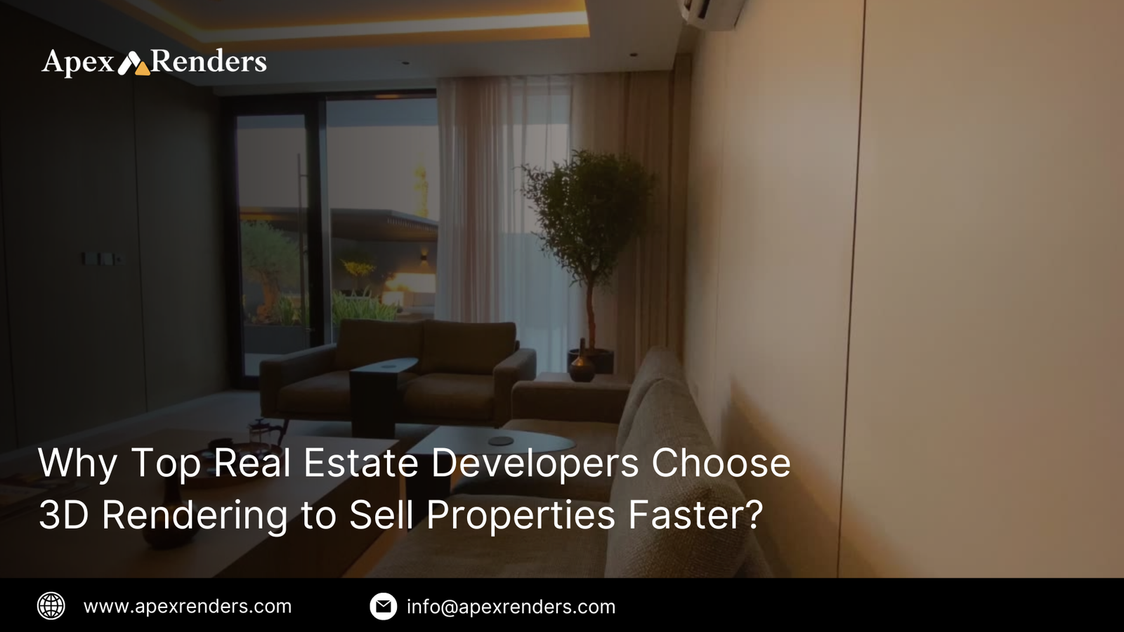 Why top real estate developers use 3D rendering to sell properties faster with immersive visualizations and pre-construction marketing strategies.